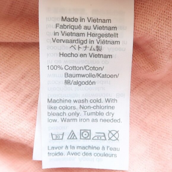 J. Crew Pale Pink 100% Cotton Short Sleeve Polo Shirt Size Large L - Picture 8 of 9